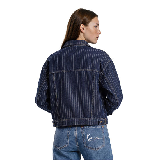 Karl Kani Γυναικείο μπουφάν Retro Cropped Denim Jacket